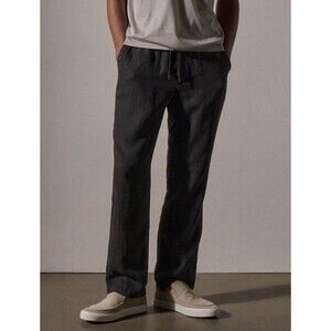 James Perse Men's Dark Gray Estilo Drawstring Pants 4 US XL Men’s Cotton Blend